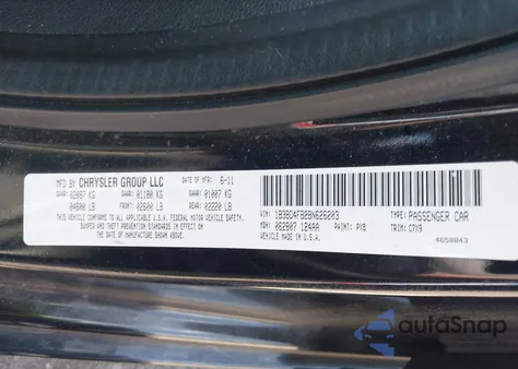 2011 Dodge Avenger Express z USA, uszkodzony, nr VIN 1B3BD4FB2BN626203